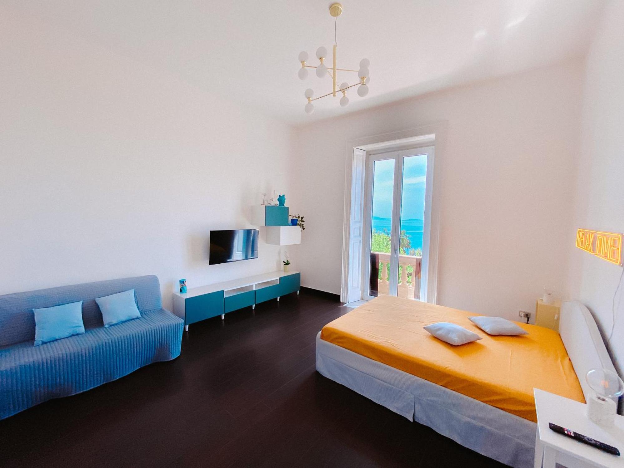 Blue Sea View Apartment Salerno Esterno foto